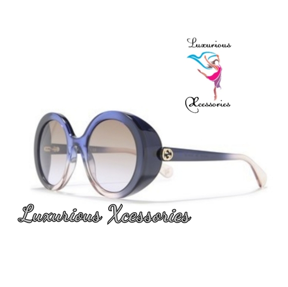💯Authentic Gucci Blue Gradient Sunglasses - Picture 3 of 5